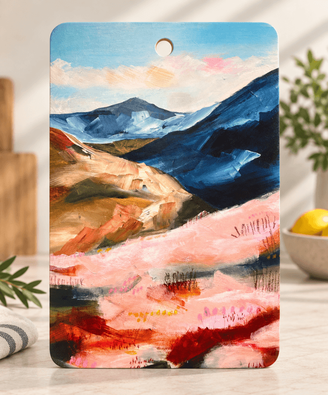 Art Skärbräda Blånande Fjäll 20x30 cm